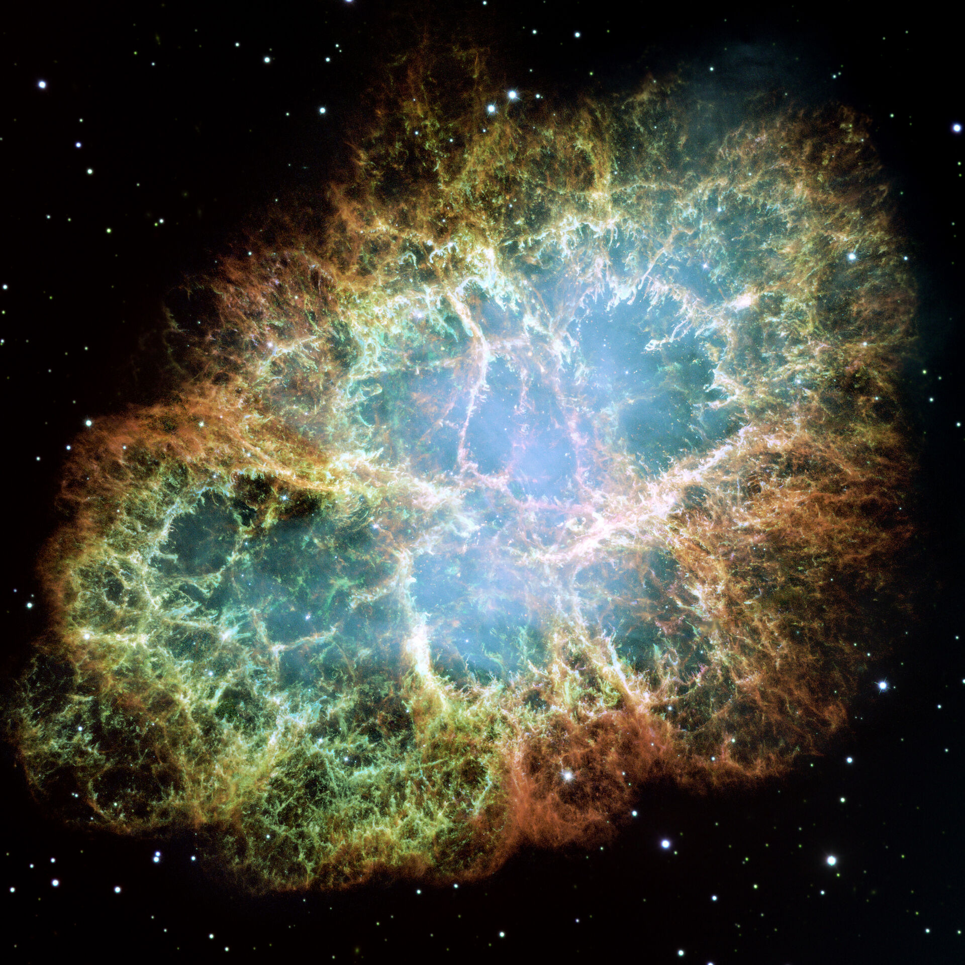 Image of the remnants of a supernova explosion
