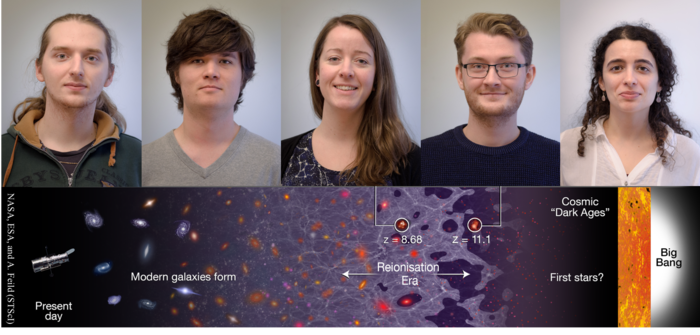 Profile photos of new employees in cosmology group