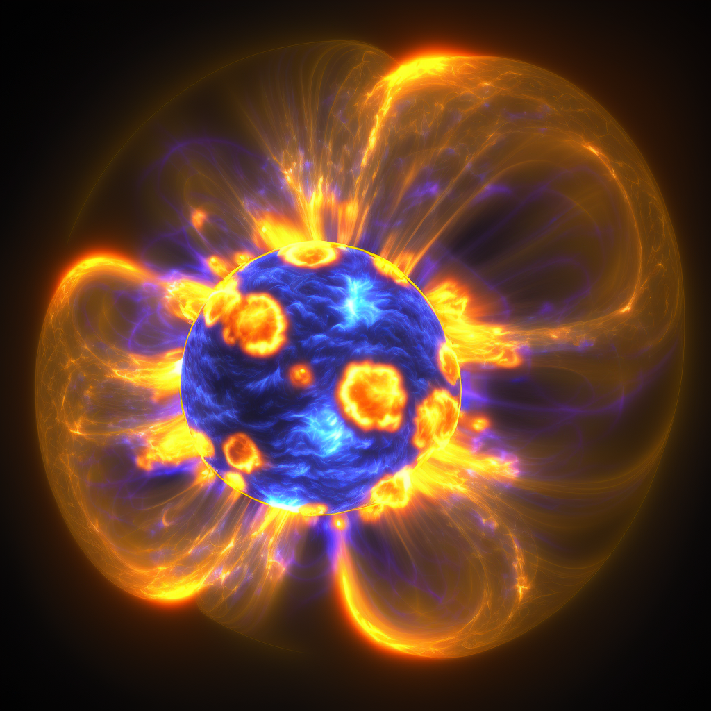 simulation of the sun