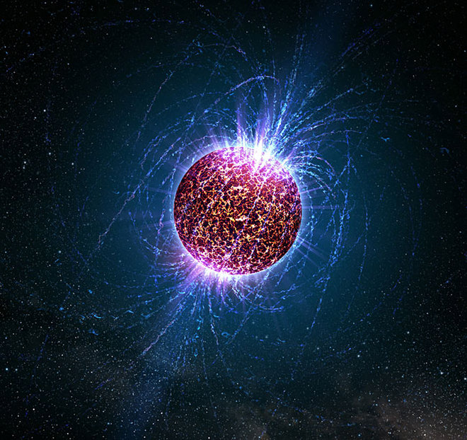 Illustration of a neutron star. 