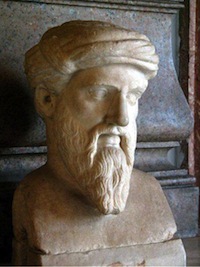 Pytagoras-statue