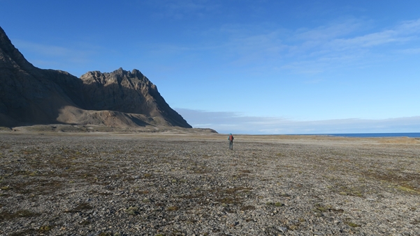 Field work photo 5: Picture from field work at Svalbard by Linda Haaland. Photo: Linda Haaland