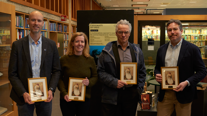 Photo of the four Darwin Day speakers.