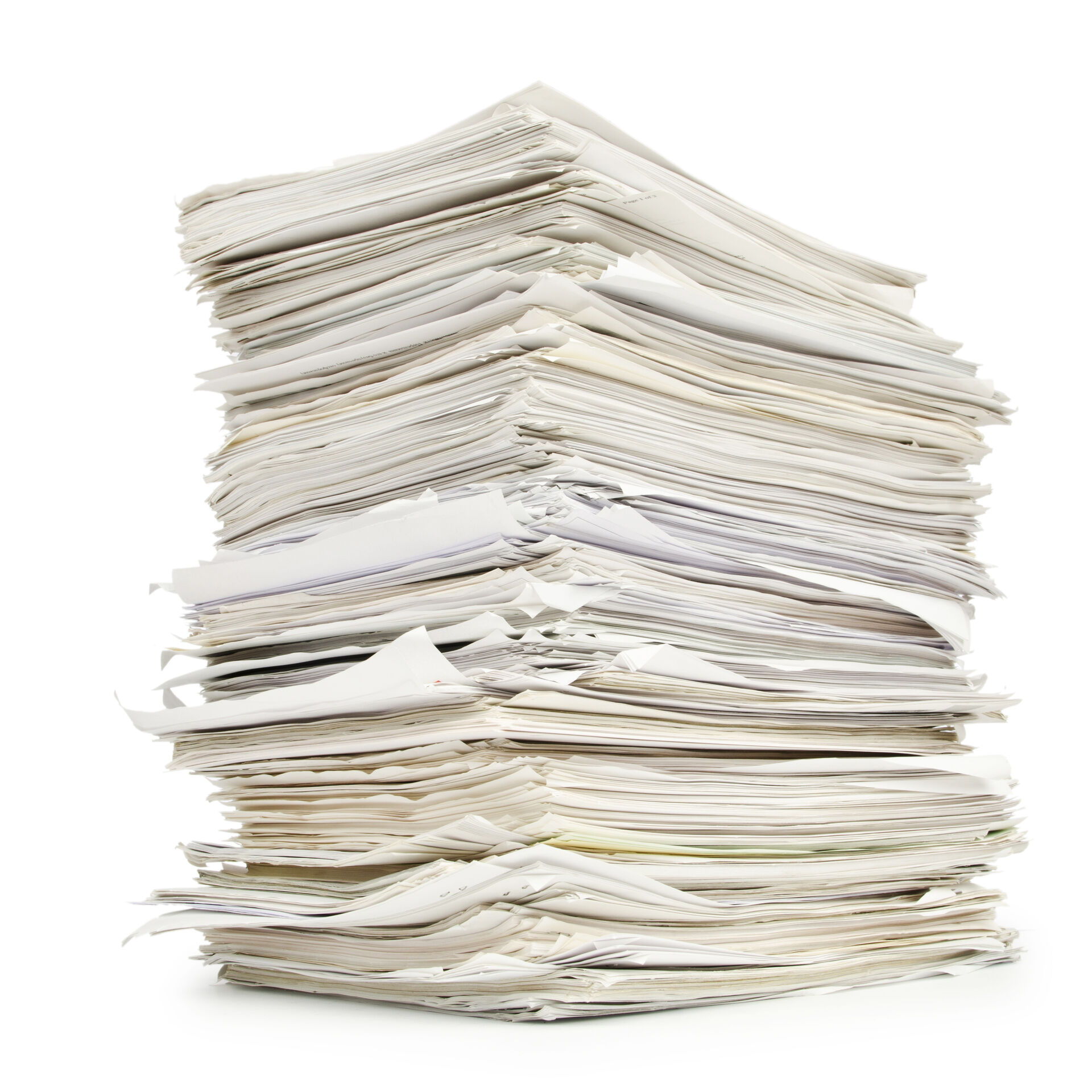 Image showing a pile of papers