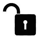 icon of a opened lock