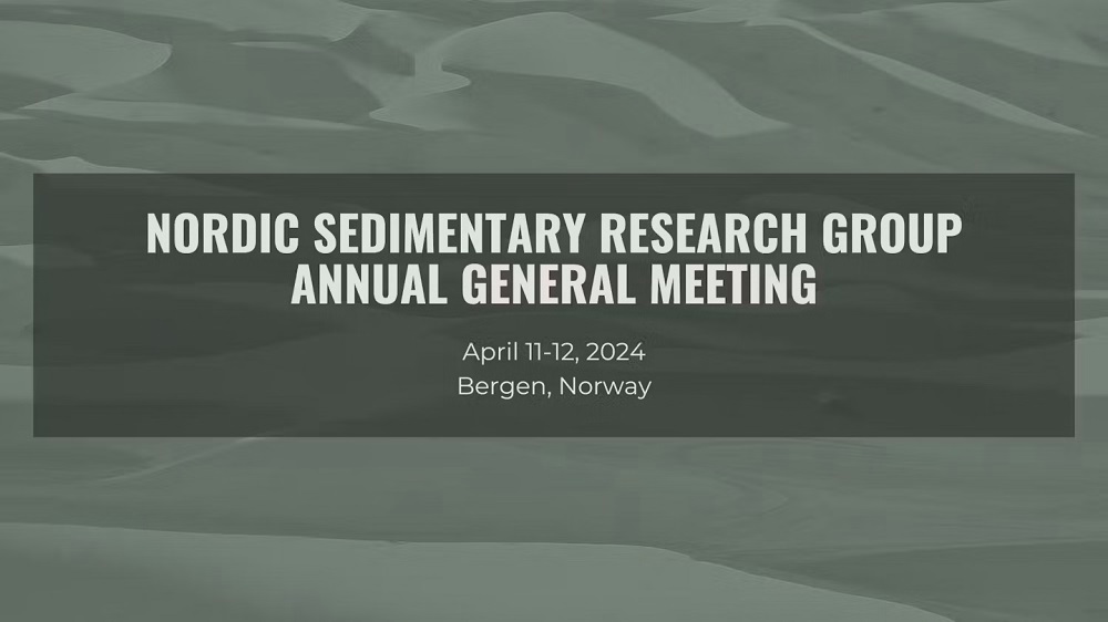 banner for The Nordic Sedimentary Research Group Annual General Meeting 2024.