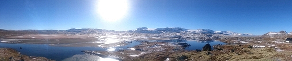 Panoramic view of Finse, a selected study site for LATICE. Photo: S. Filhol