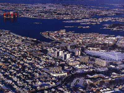 Stavanger, sen from the air