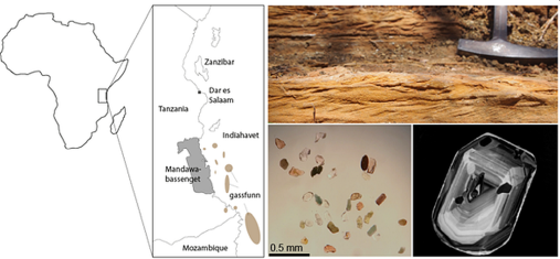 Mandawabassenget ligger i sørøstlige Tanzania, nær store offshore gassreserver. I dette studiet har den mineralogiske sammensetningen i sedimentære bergarter og elvesedimenter blitt brukt til å forstå den stratigrafiske utviklingen i Mandawabassenget.