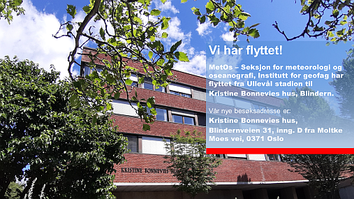 MetOs flyttet til Kristine Bonnevies hus i juni 2020. Foto: GKT/UiO
