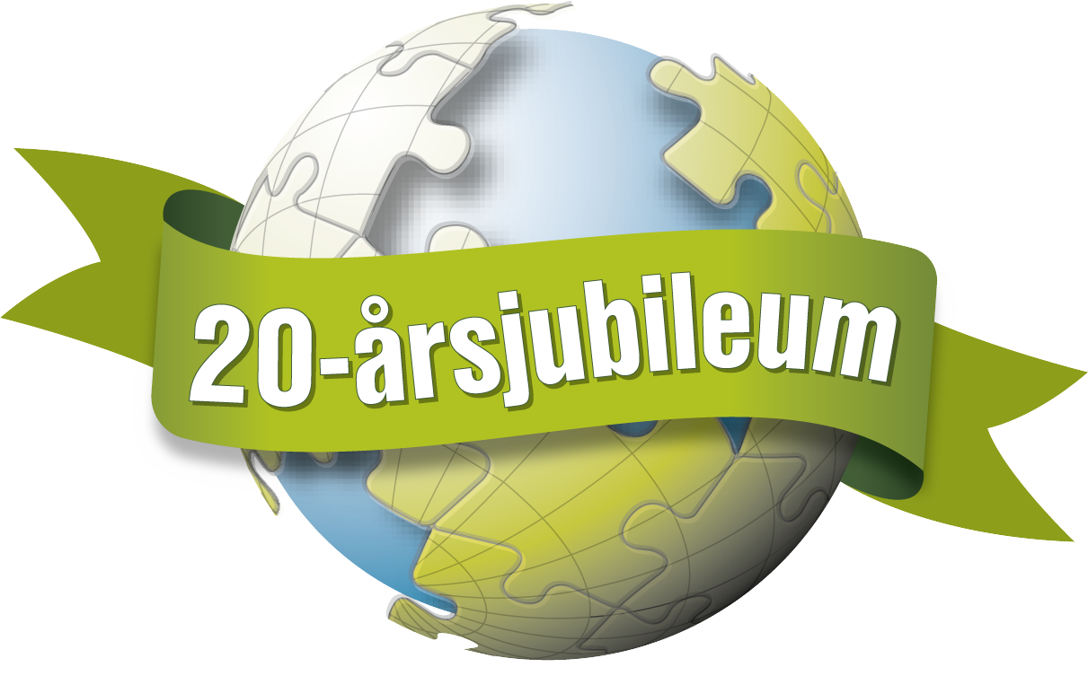 Logo: 20-års jubileum for Geologiens dag.