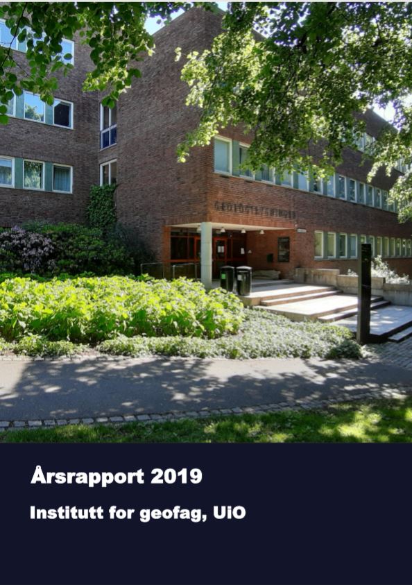 Årsrapport for 2019; Institutt for geofag, Universitetet i Oslo - UiO