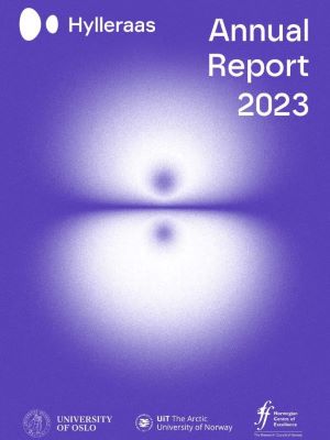 Frontpage of the Hylleraas annual report 2023. 