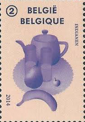 Illusjon frimerke Belgia 3