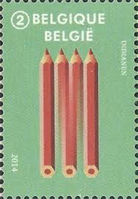 Illusjon frimerke Belgia 1