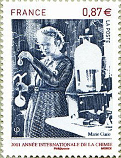 Marie Curie frimerke