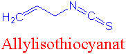 Kjemisk formel allylisothiocyanat