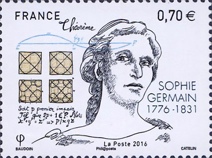 Sophie Germain frimerke