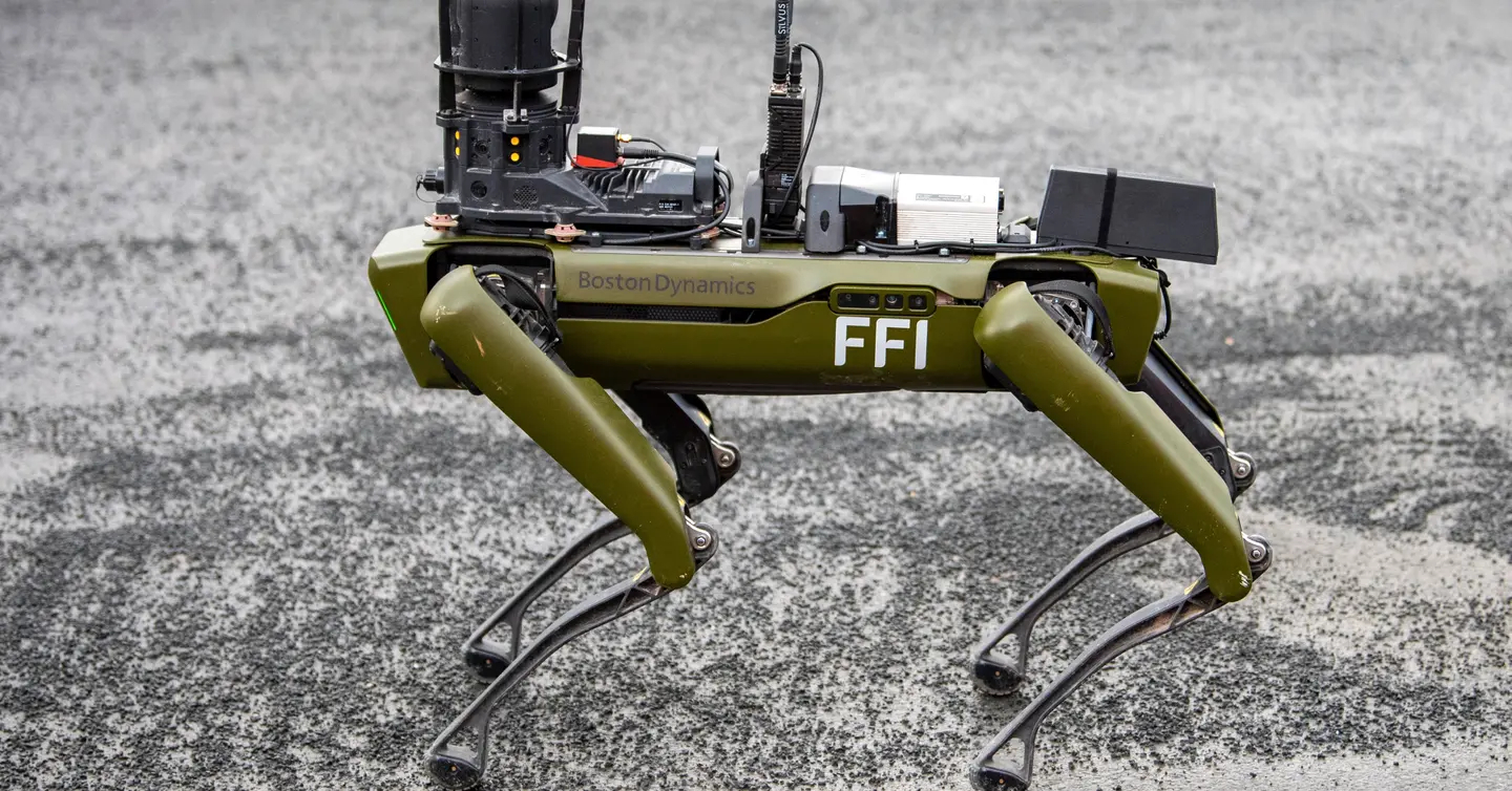 FFI's autonomous four-legged robot Freke