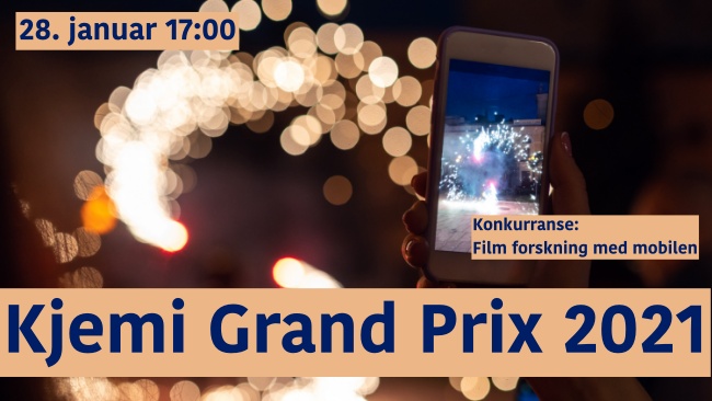Kjemi Grand Prix 2021 the 28th of January at 17.00