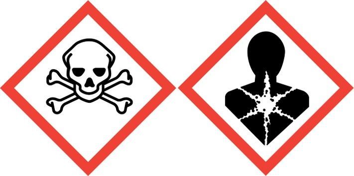 Hazard pictogram toxic and health danger
