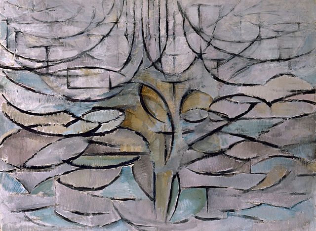 Blomstrende Epletre av Piet Mondrian