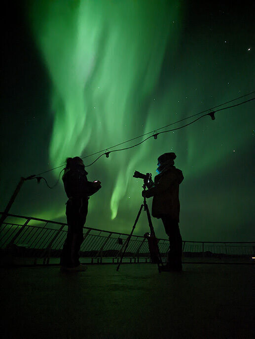 Northern lights: Among other things, this is what the tourists come to see and photograph.