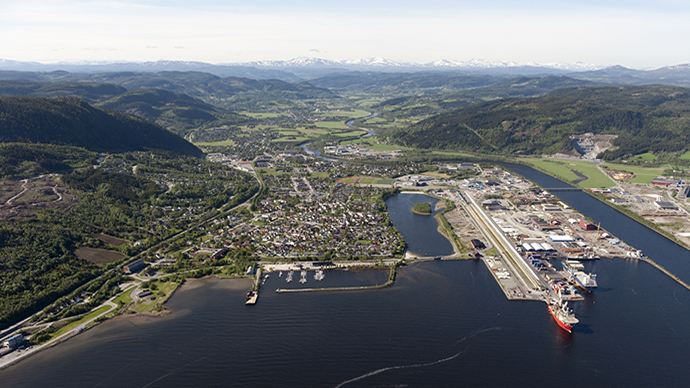 Orkdal with Fannrem in the distance